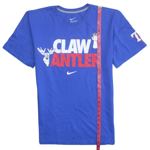 Nike Men's Blue 'Claw Antler' Graphic T-Shirt XL Regular Fit