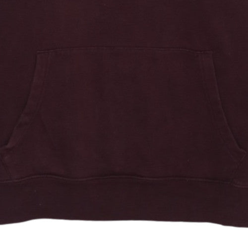 GAP Women's Burgundy Pullover Hoodie M Logo Cotton Blend Casual