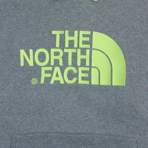 The North Face Men Grey Fleece Pullover Hoodie Size L Outdoor