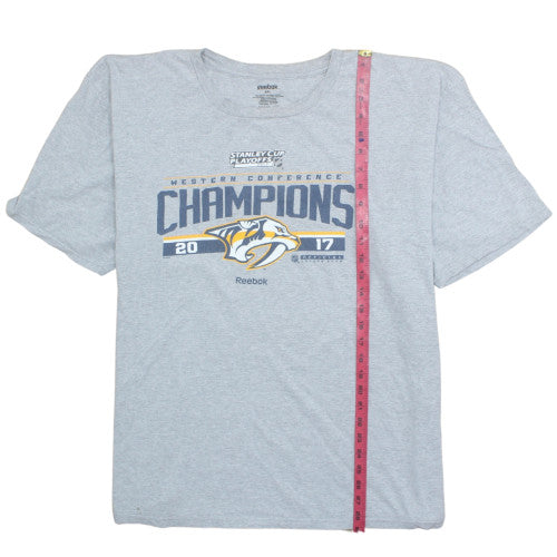 Reebok Men’s Grey 2XL Sports Champions Graphic T-Shirt