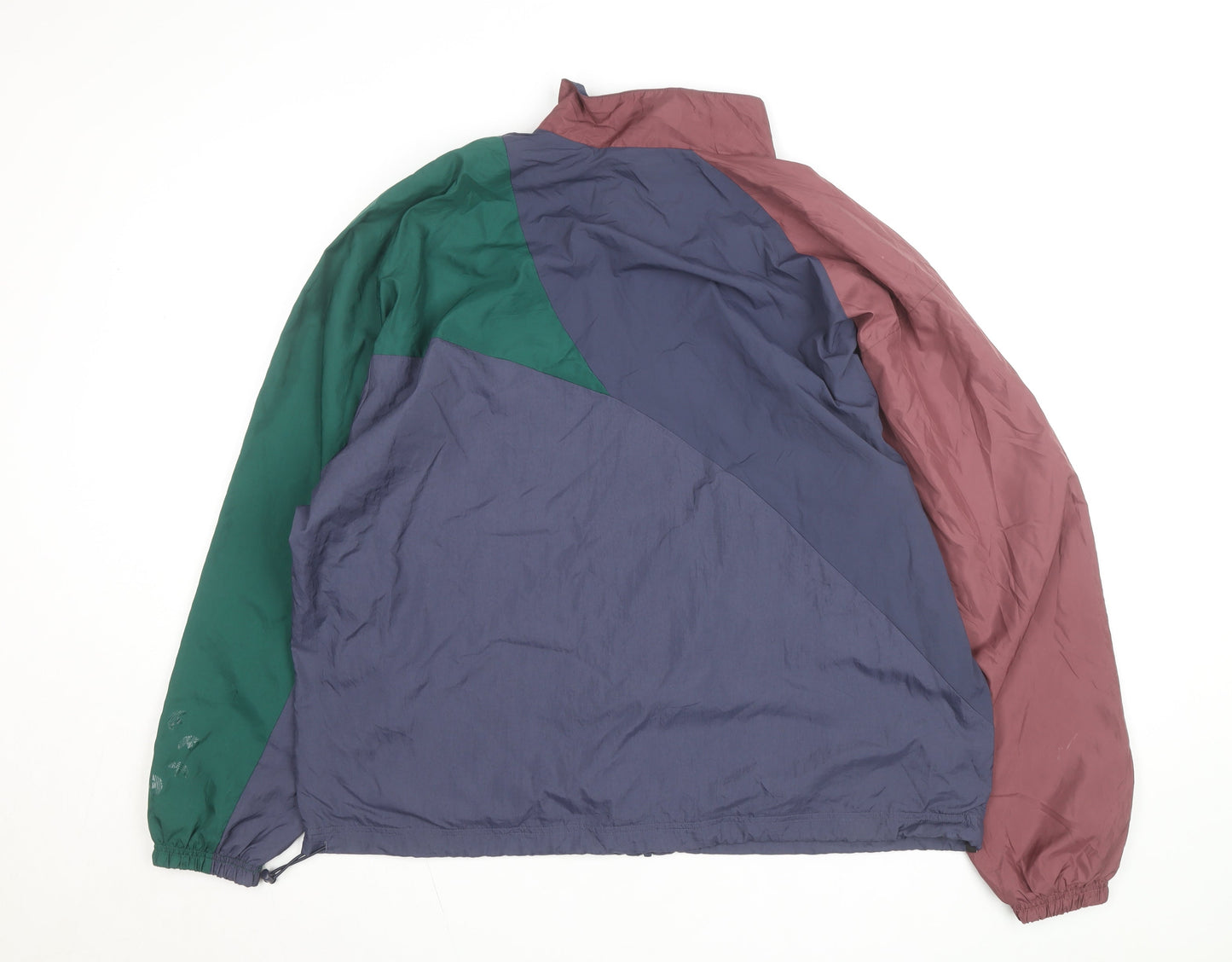 Adidas Mens Multicoloured L Windbreaker Jacket Retro Sporty Style
