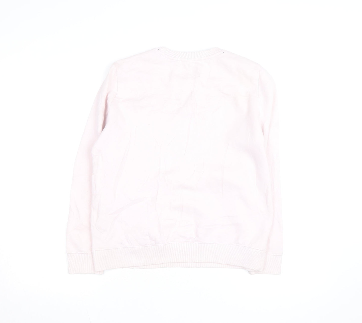 Tommy Hilfiger Women's Pink Crew Neck Long Sleeve Pullover Sweatshirt Size S