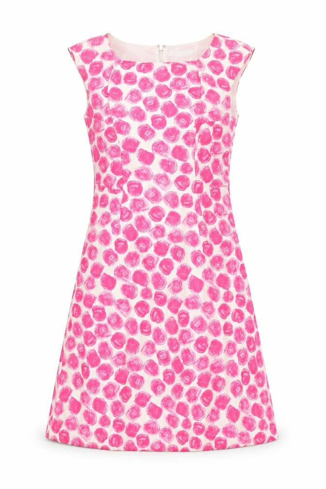 L.K. Bennett Women’s Pink Silk A-Line Sleeveless Dress Size 8