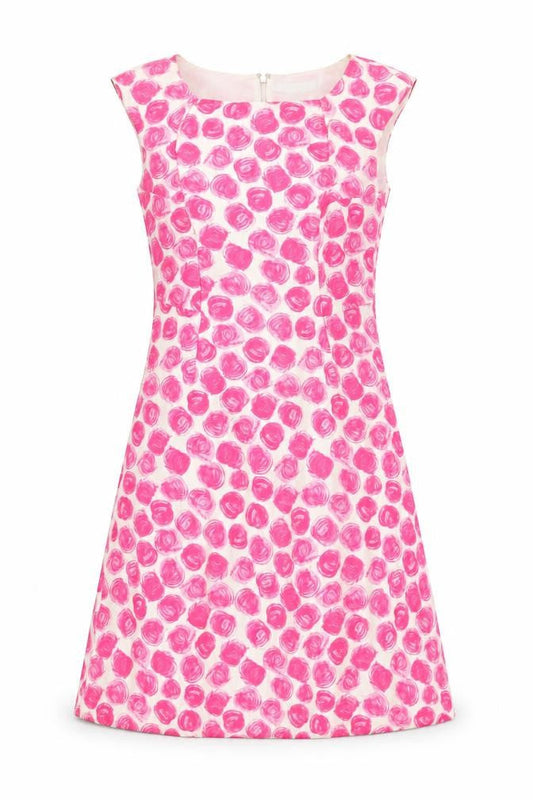 L.K. Bennett Women’s Pink Silk A-Line Sleeveless Dress Size 8