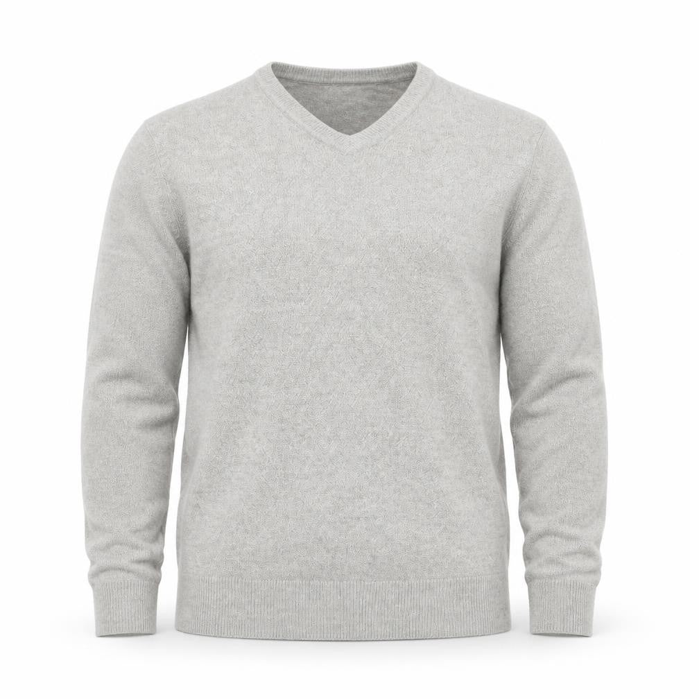 Dockers Men Grey V-Neck Acrylic Pullover Jumper M