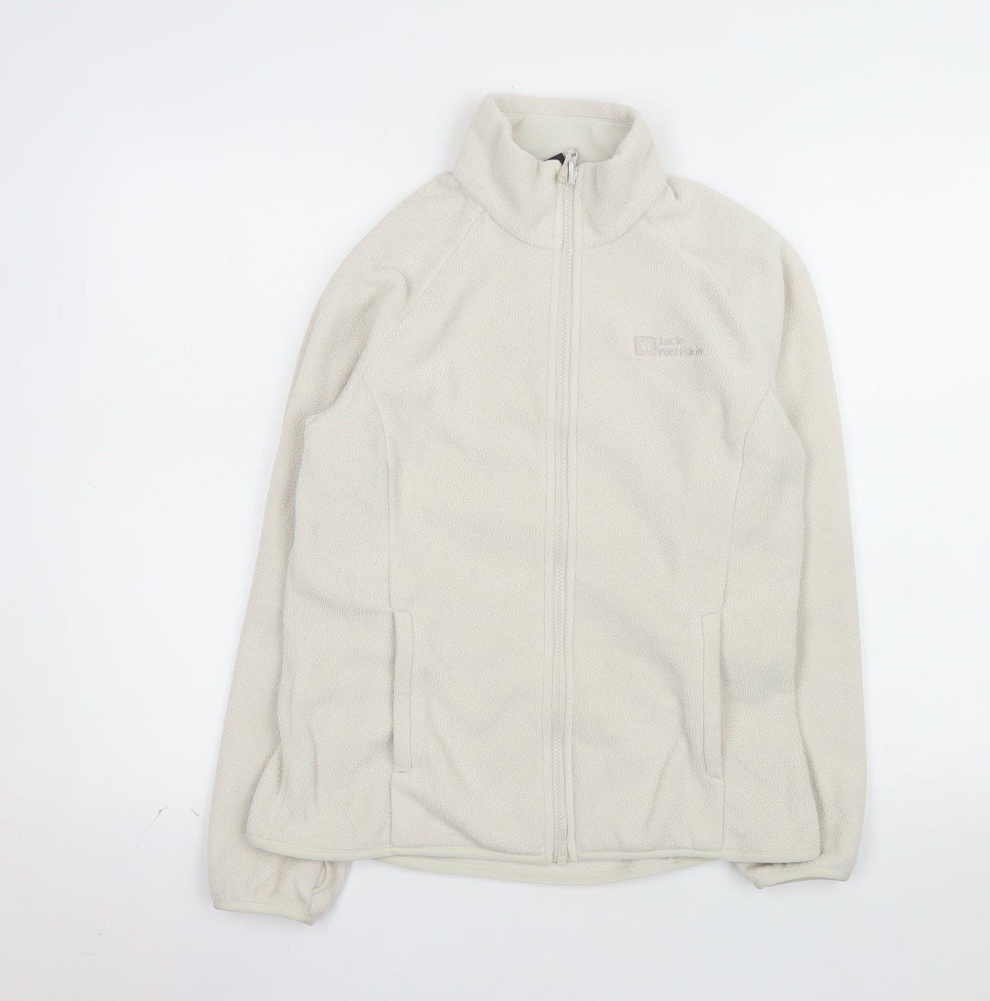 Jack Wolfskin Womens Ivory Fleece Full Zip Jacket Size 8/10