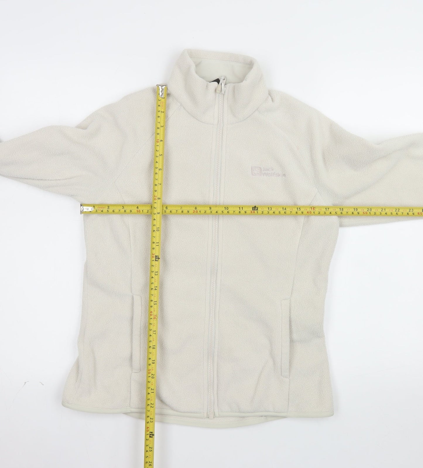 Jack Wolfskin Womens Ivory Fleece Full Zip Jacket Size 8/10