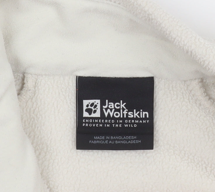 Jack Wolfskin Womens Ivory Fleece Full Zip Jacket Size 8/10