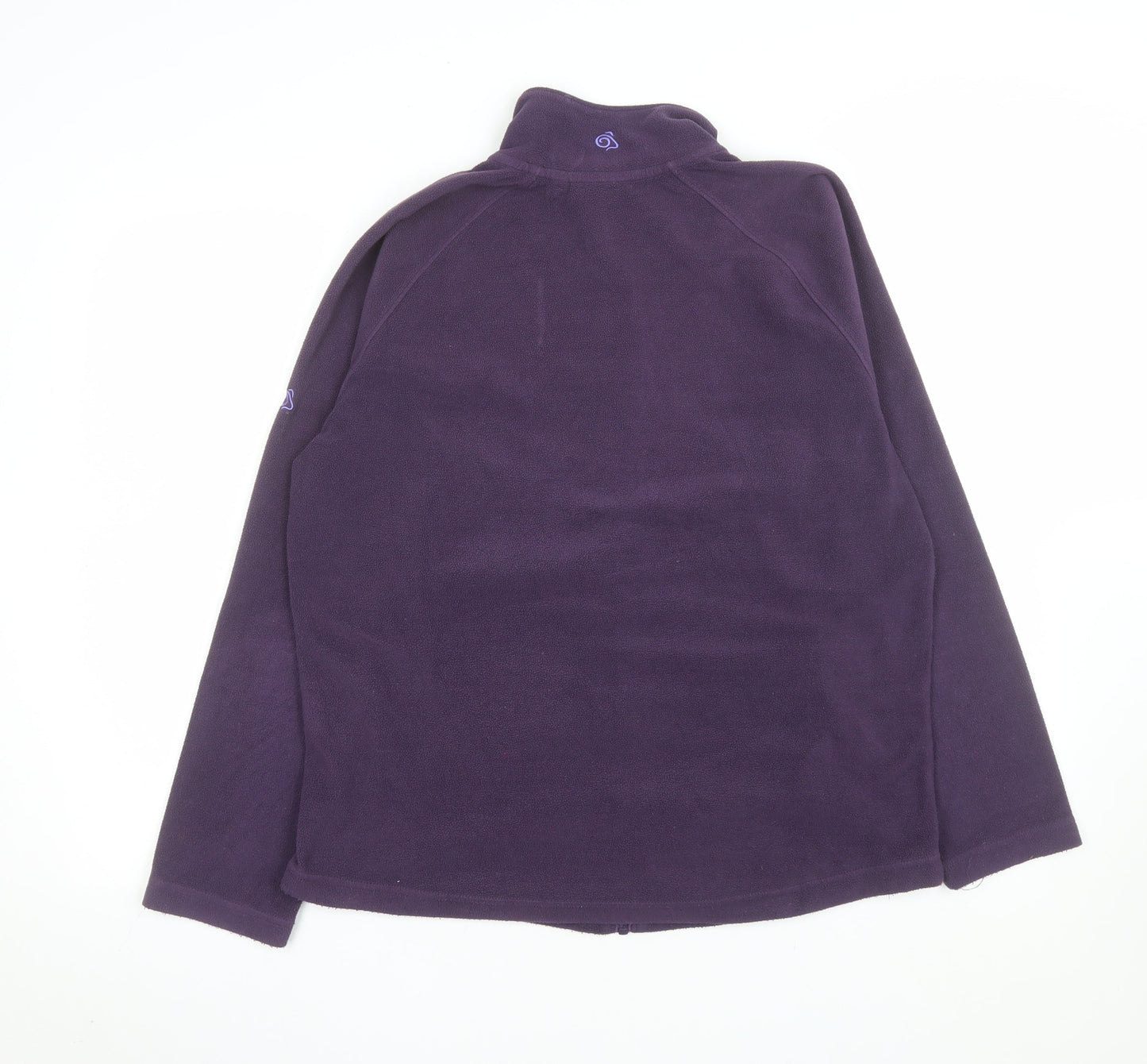 Craghoppers Womens Purple Fleece Jacket Size 14 Full Zip Outdoor Warm Layer