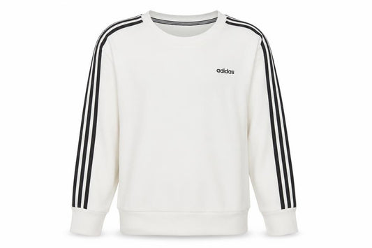 Adidas Womens White Long Sleeve Crew Neck Pullover Sweatshirt L