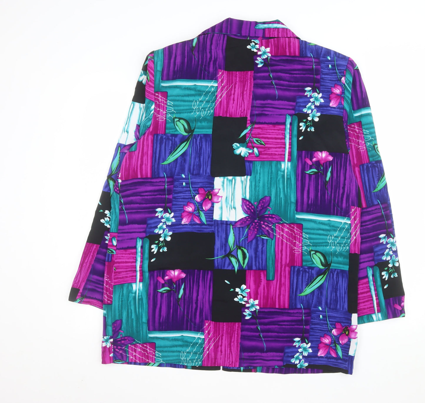 BFA Classics Womens Multicoloured Floral Single-Breasted Blazer Size L