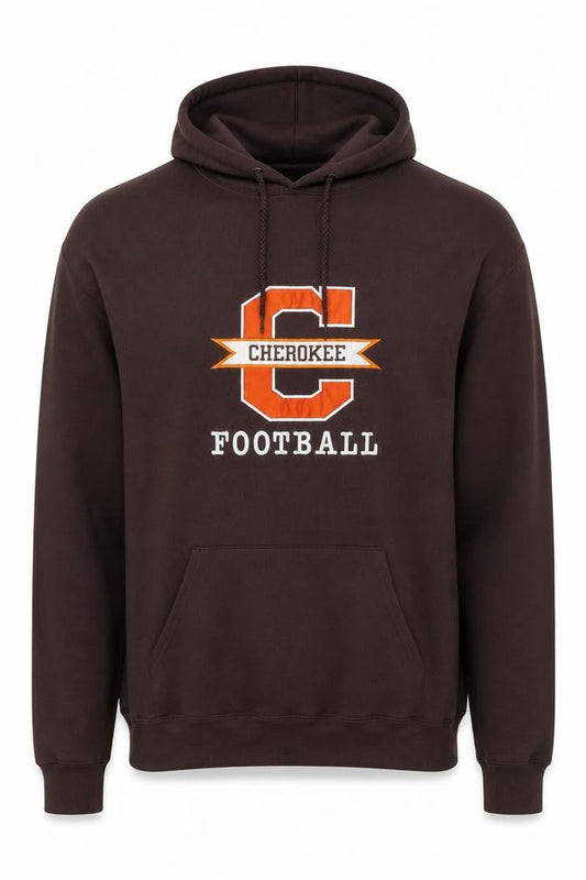 Eagle USA Men's Brown Pullover Hoodie XL Football Graphic Heavyweight