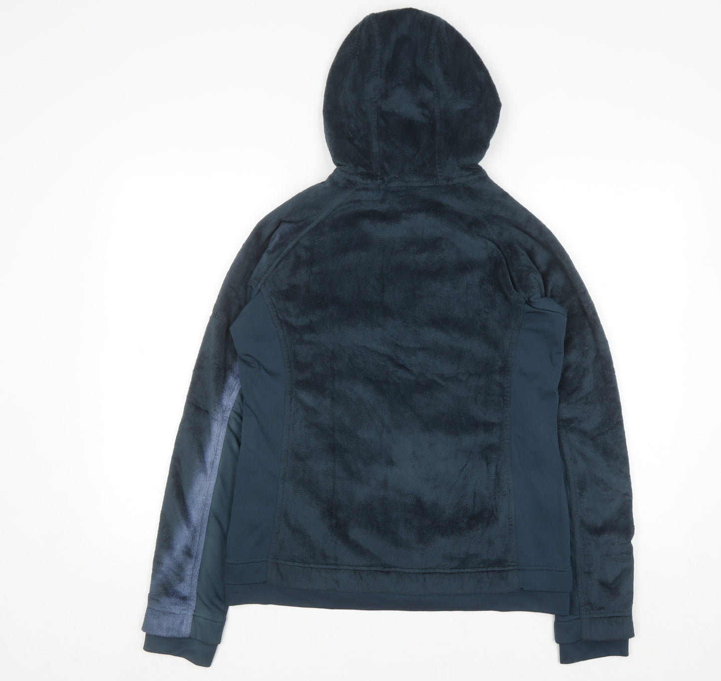 Columbia Womens Navy Full Zip Hooded Fleece Jacket Size M