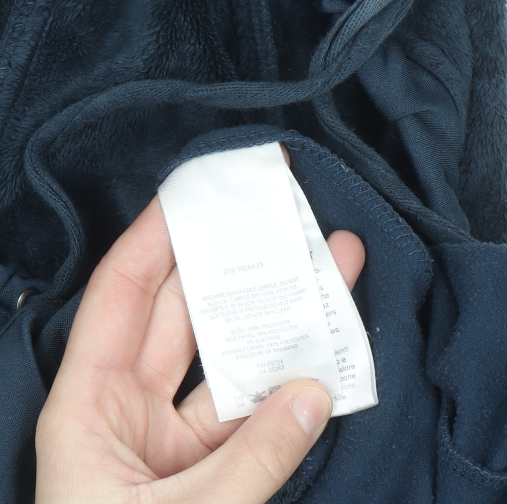 Columbia Womens Navy Full Zip Hooded Fleece Jacket Size M