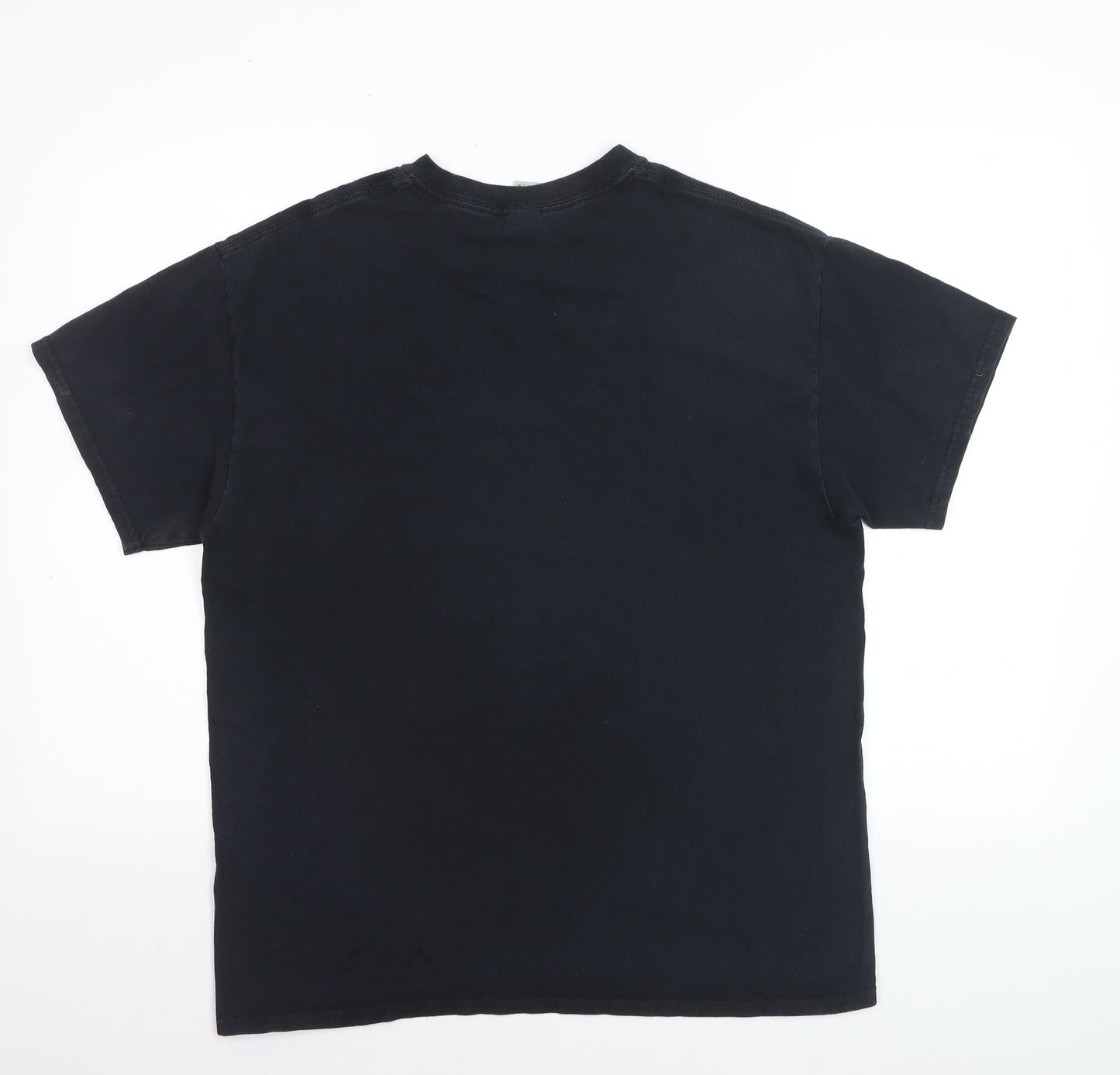 Gildan Men's Black Manchester United Graphic T-Shirt Size L