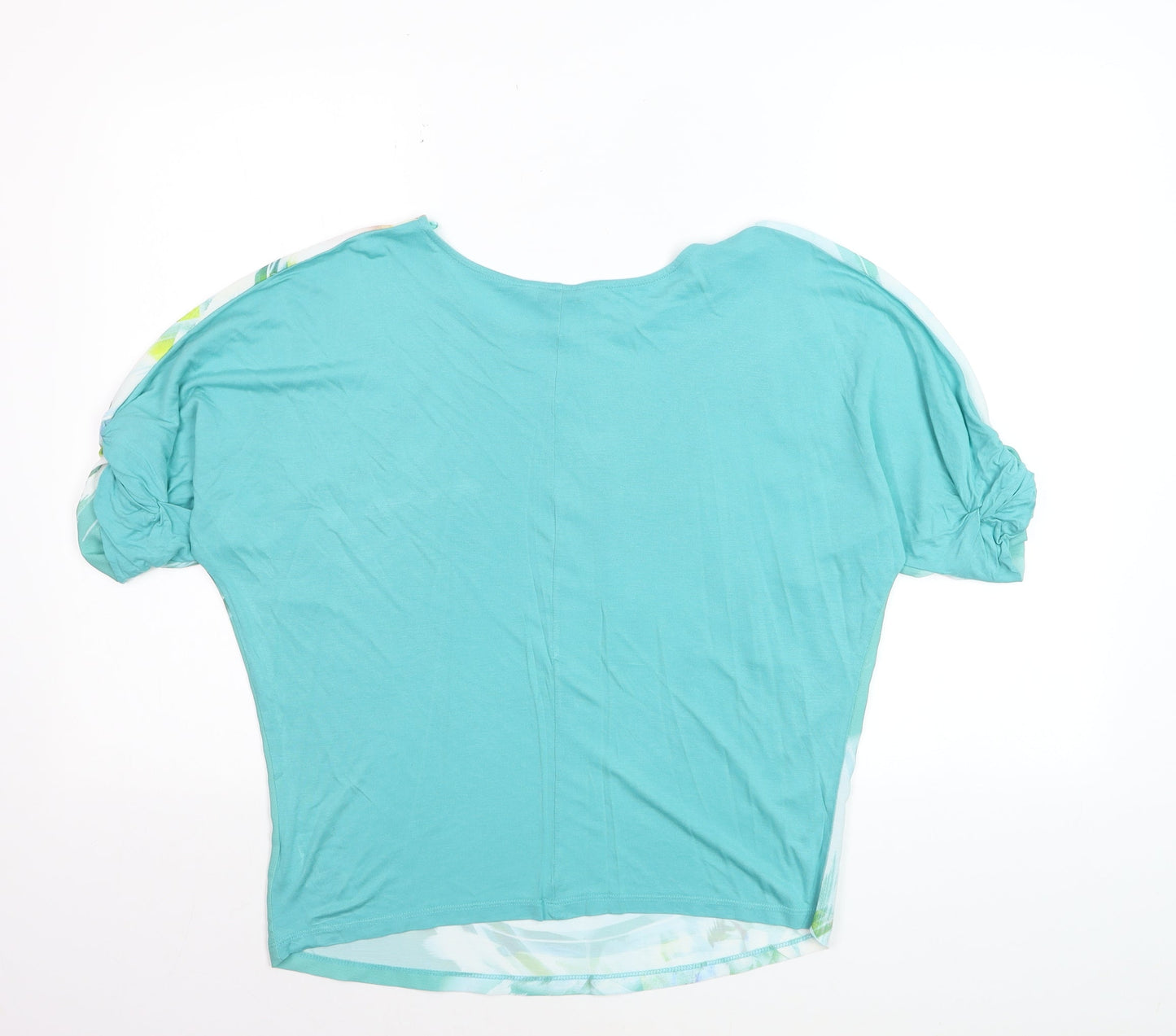 Next Women’s Blue Abstract Tunic Blouse Size 8 Short Sleeve