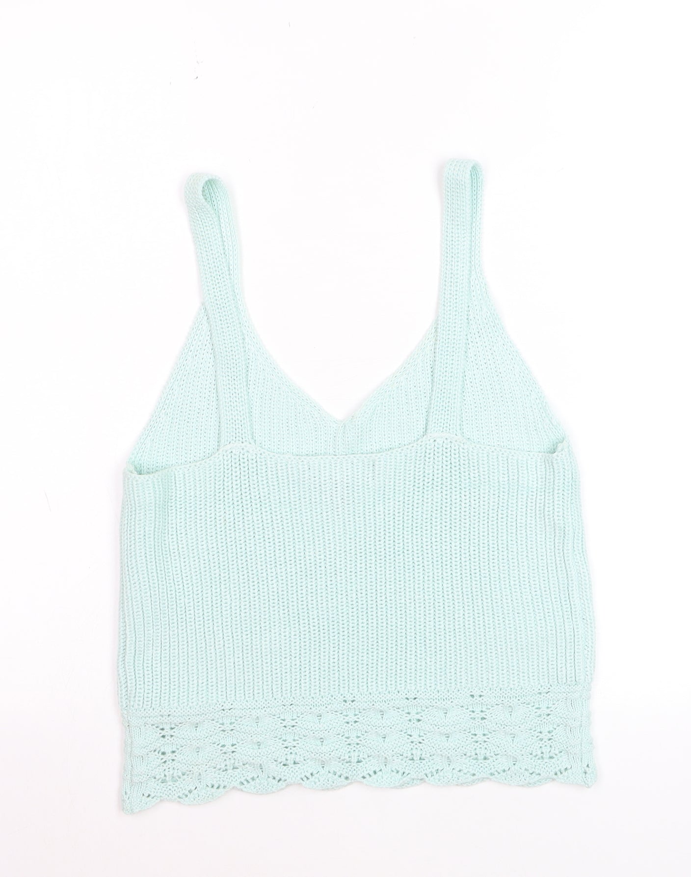 New Look Women's Mint Green Knit Camisole Tank Top Size 12