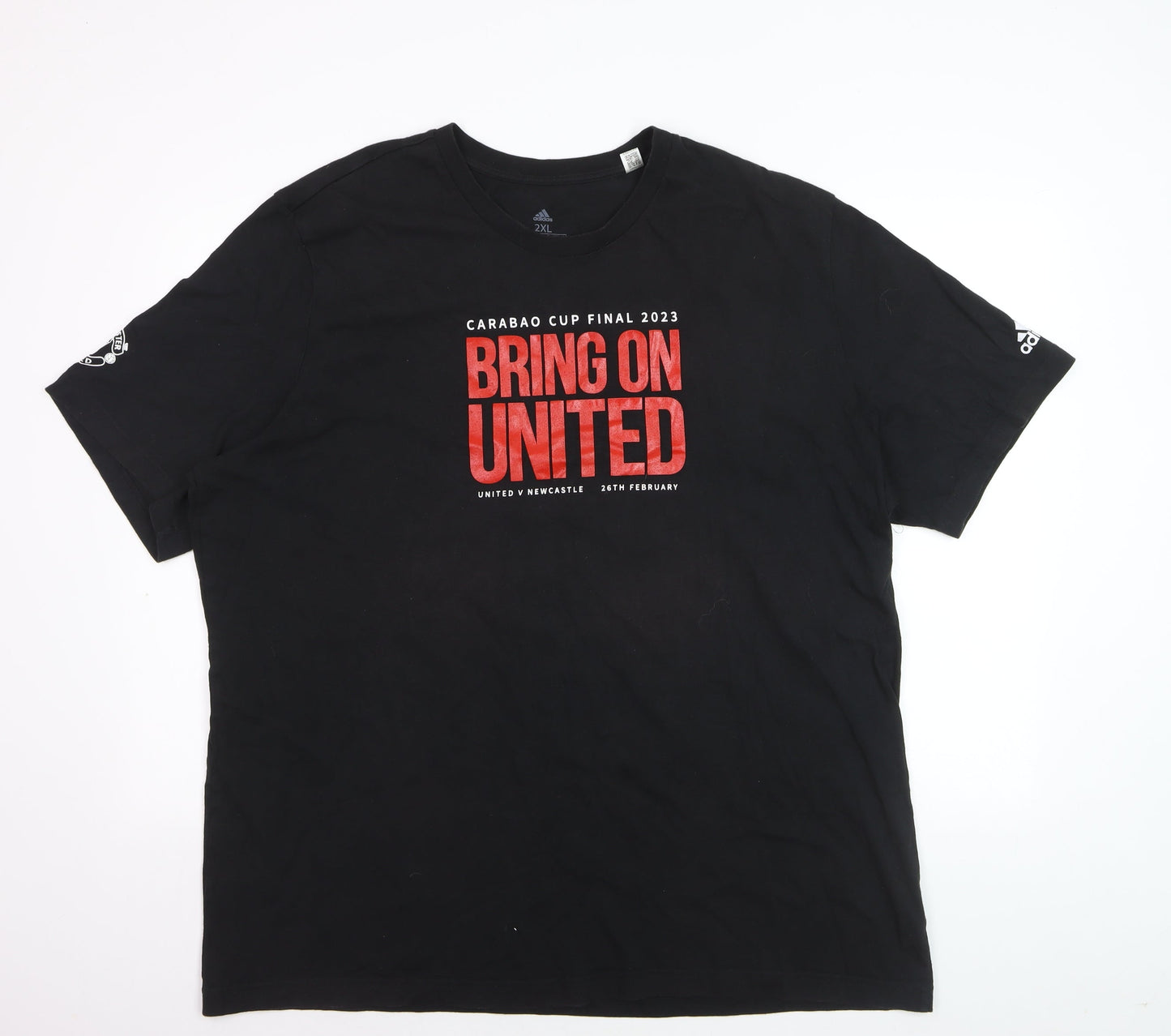 Adidas Men's Black 2XL Carabao Cup 2023 Bring on United T-Shirt