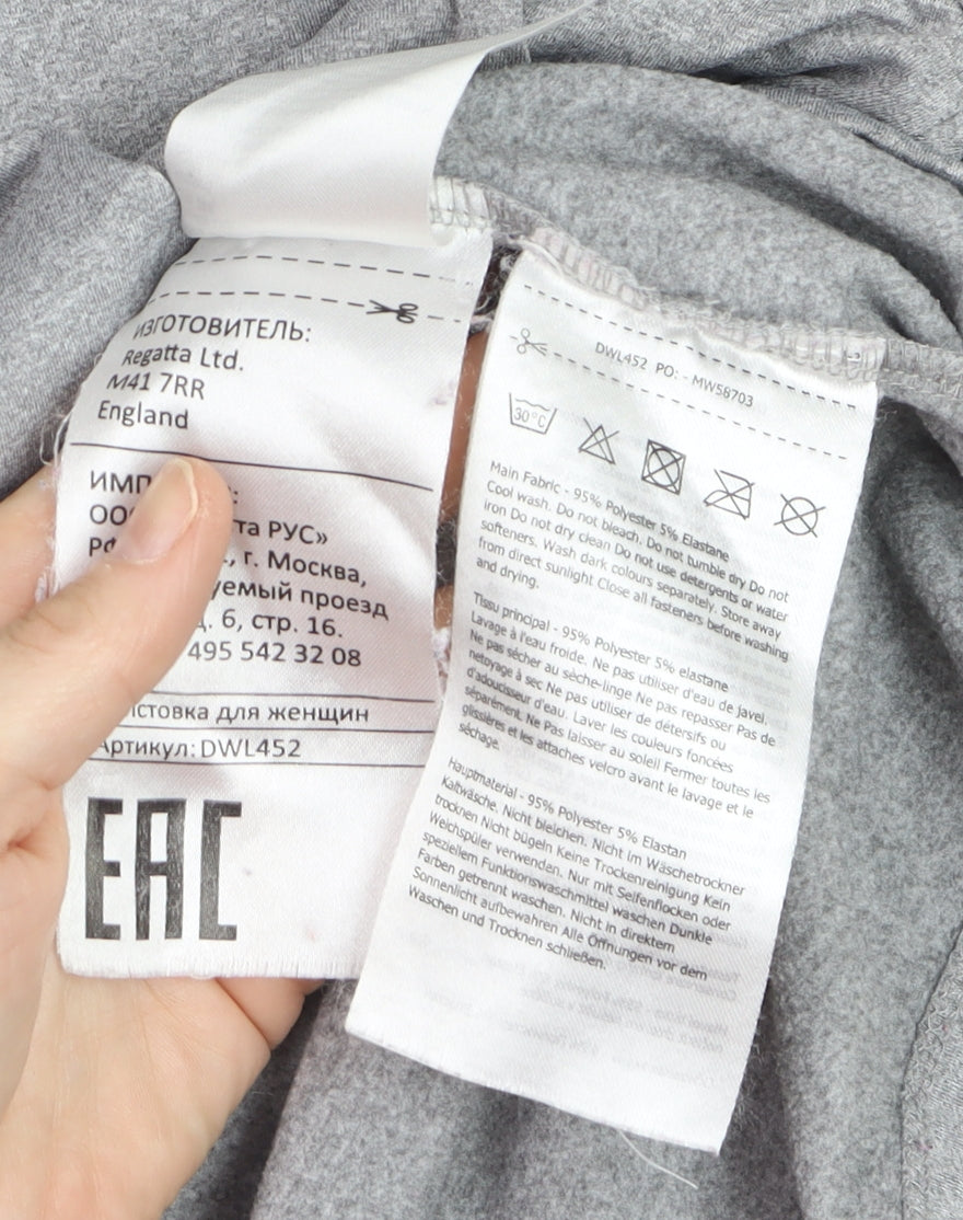 Dare 2B Women's Grey 1/4 Zip Pullover Sweatshirt UK 20