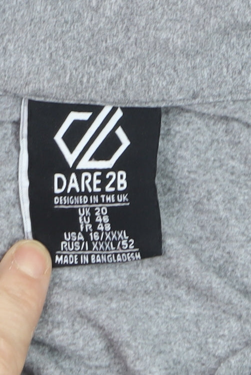 Dare 2B Women's Grey 1/4 Zip Pullover Sweatshirt UK 20