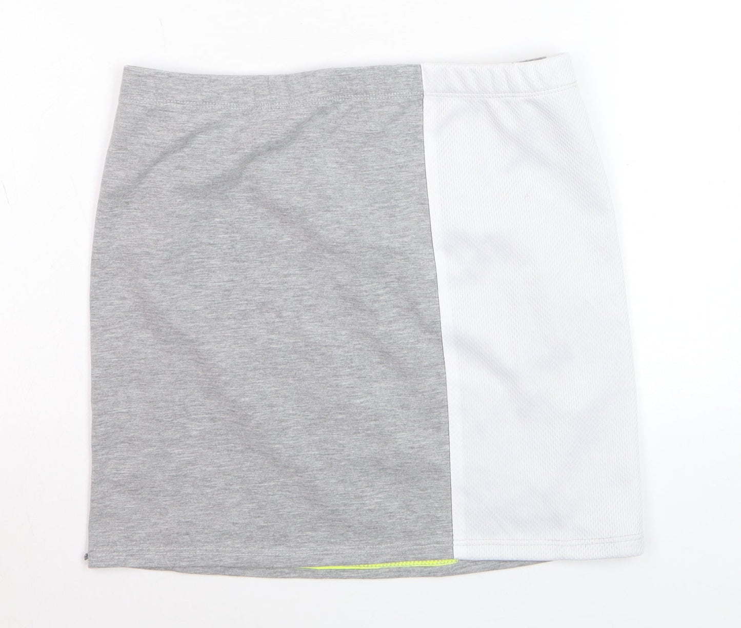 Topshop Women’s Grey Neon Sports Style Short Skirt Size 10