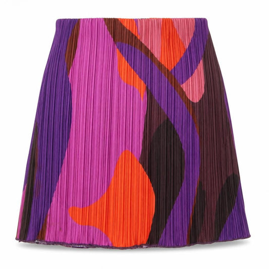 PrettyLittleThing Women’s Multicoloured Pleated Short Skirt Size 10