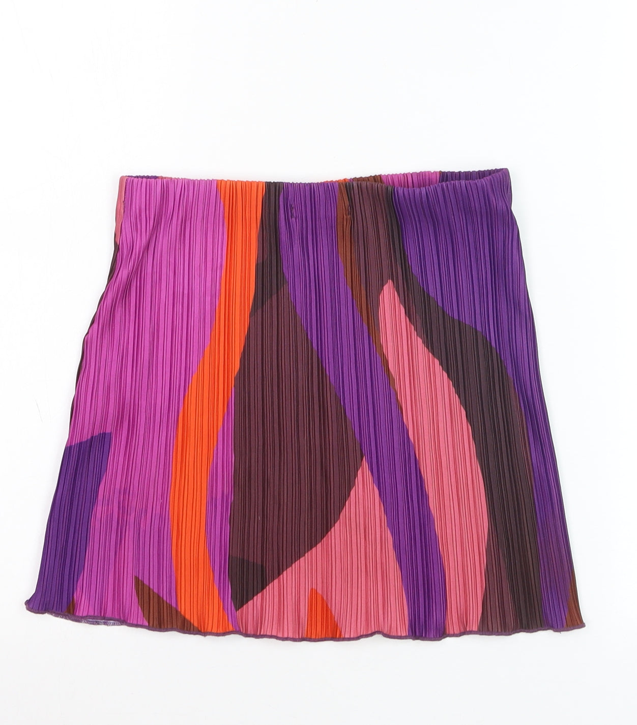 PrettyLittleThing Women’s Multicoloured Pleated Short Skirt Size 10