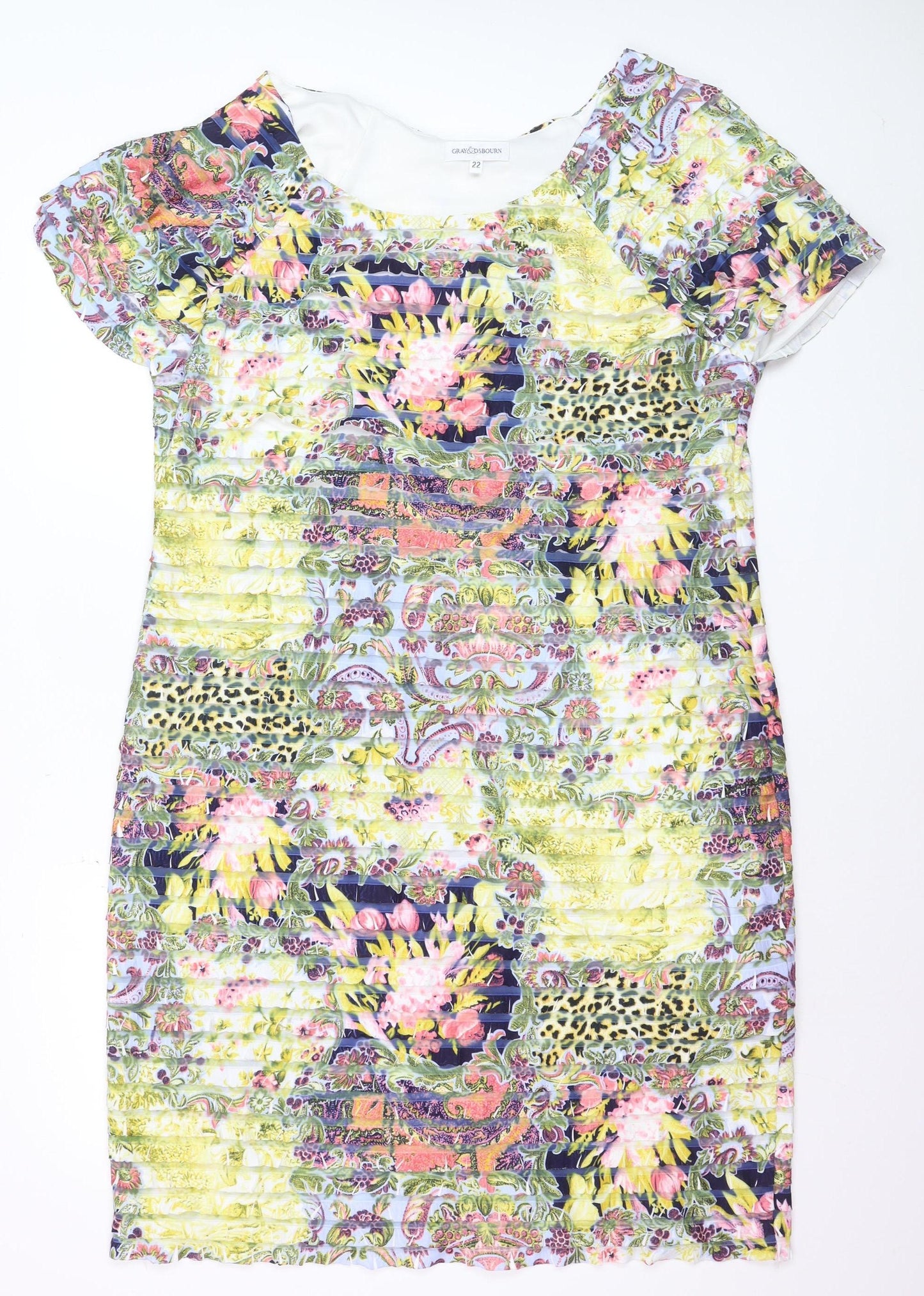 Gray & Osbourn Women's Multicoloured Size 22 Shift Dress