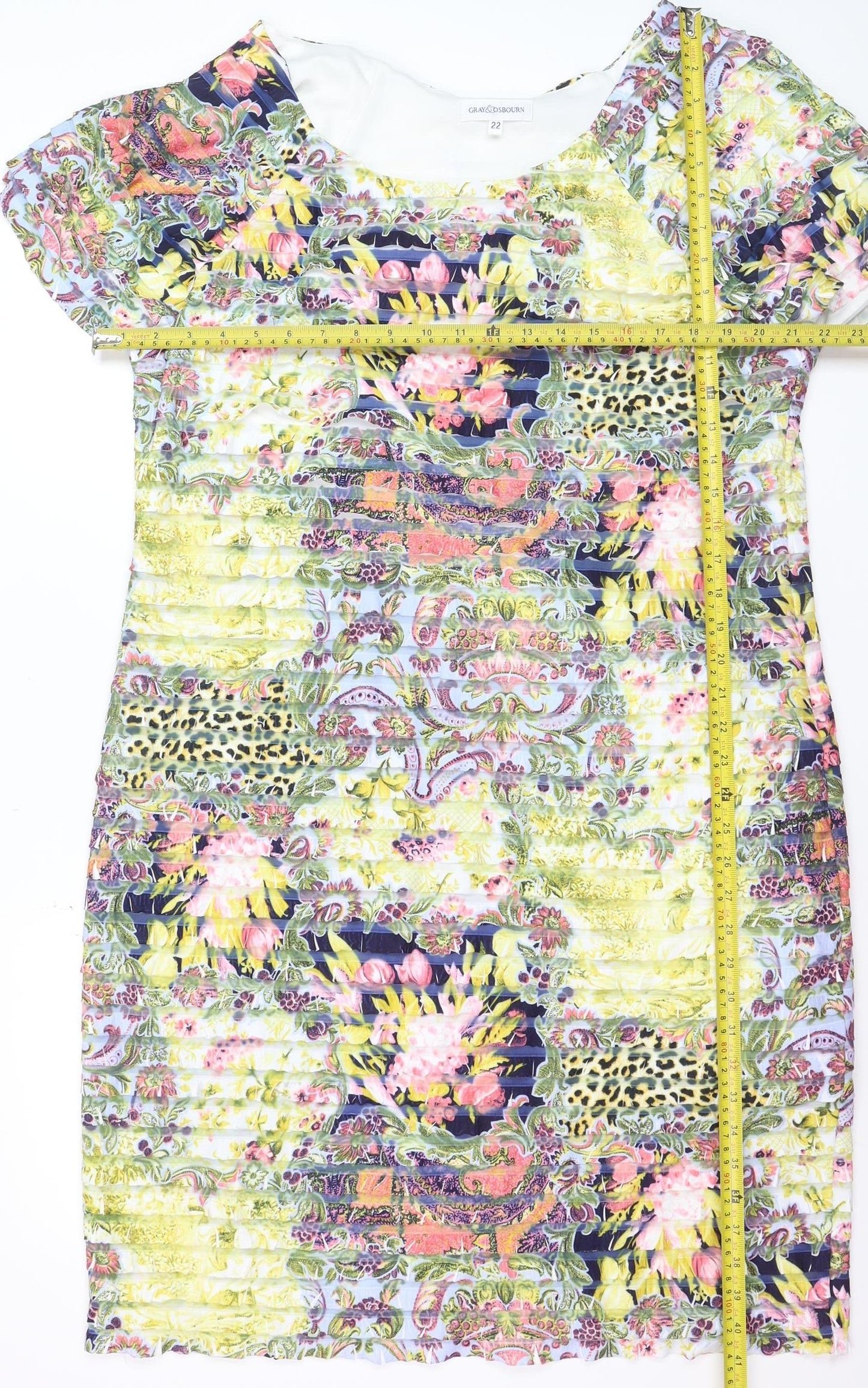 Gray & Osbourn Women's Multicoloured Size 22 Shift Dress