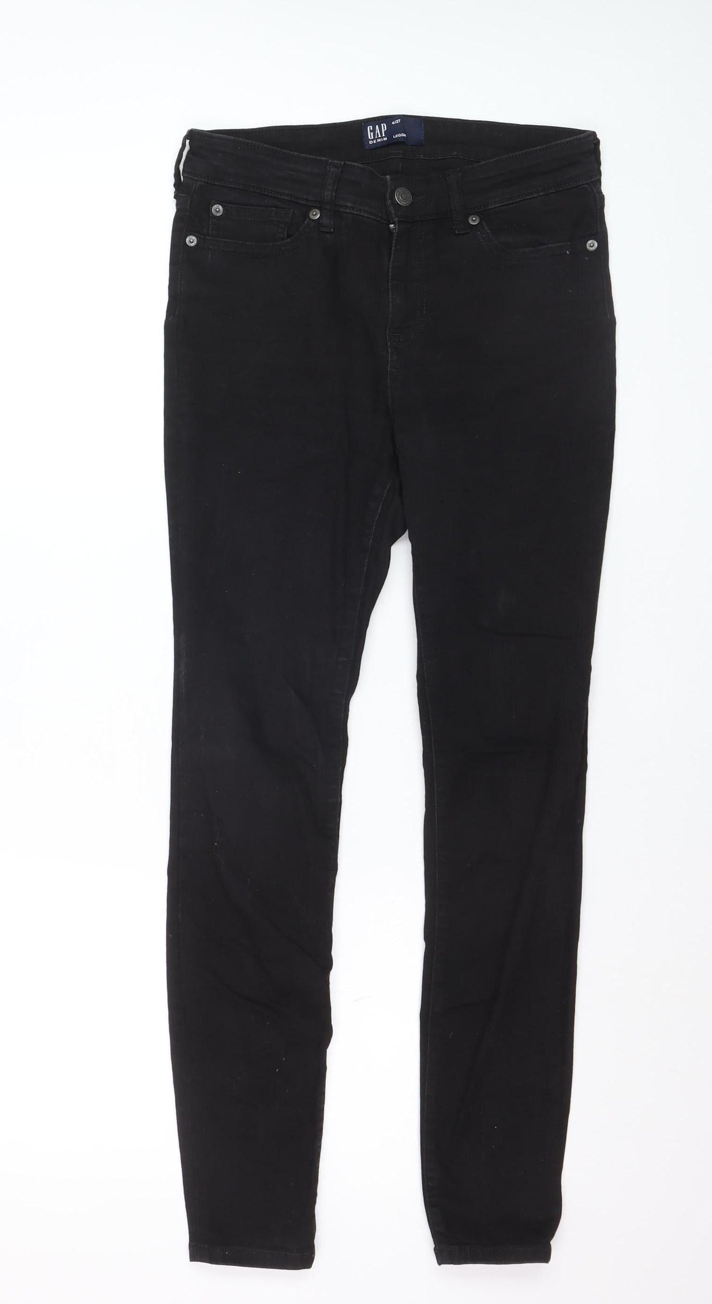 GAP Women’s Black Denim Jegging Jeans Size 4 Regular Mid Rise