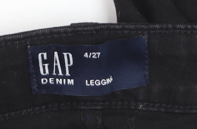 GAP Women’s Black Denim Jegging Jeans Size 4 Regular Mid Rise