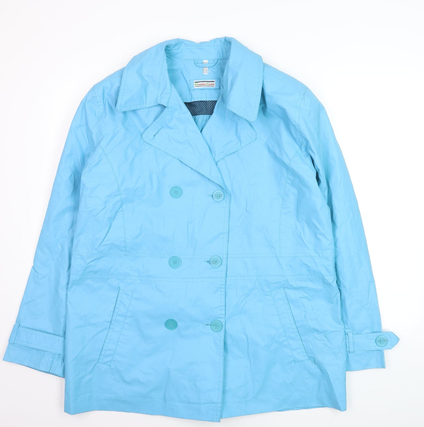 Number Fifteen Women's Blue Mid-Length Pea Coat Size 12
