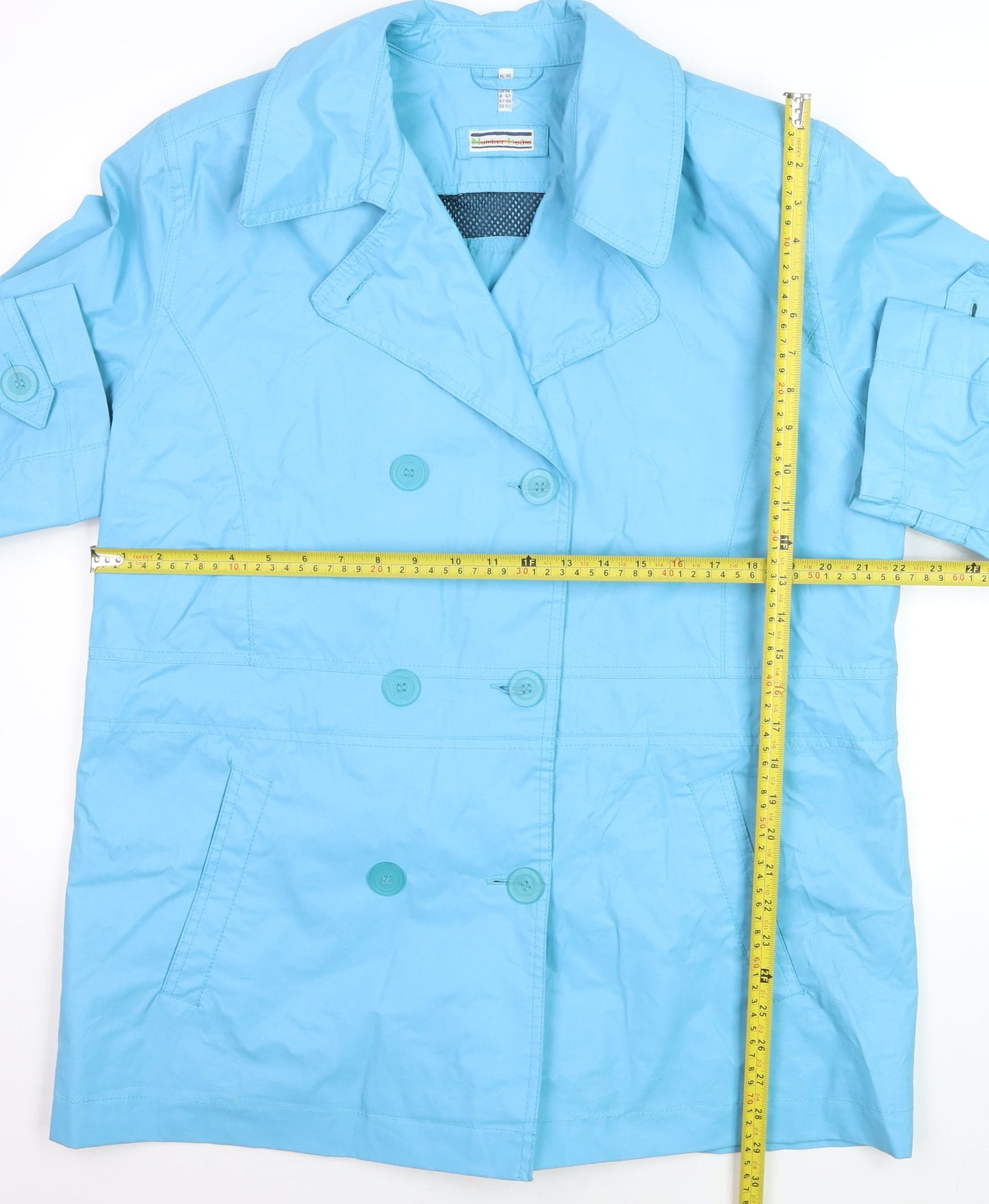Number Fifteen Women's Blue Mid-Length Pea Coat Size 12