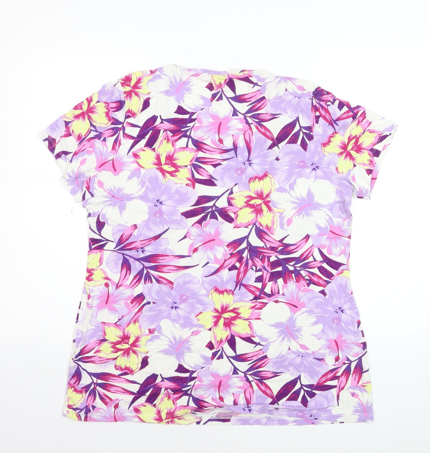 Dunnes Stores Women's Multicoloured Floral Tunic T-Shirt UK 20
