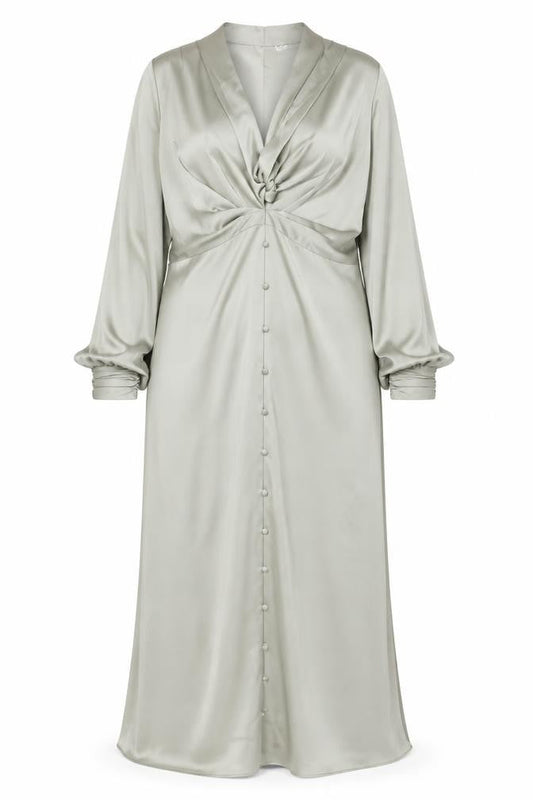 ASOS DESIGN Women’s Green Satin Midi Wrap Dress Size 20 Maternity
