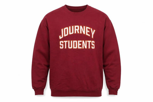 Hanes Men’s Red XL Pullover Crew Neck Sweatshirt Journey Students