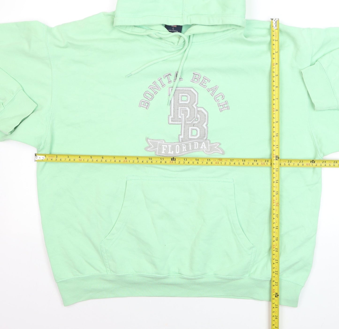 U.S. Apparel Women Green Pullover Hoodie Bonita Beach L