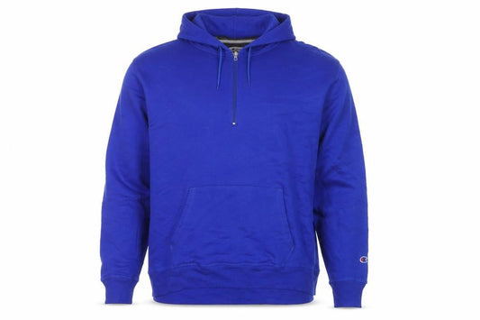 Champion Men's Blue 2XL Half Zip Fleece Hoodie