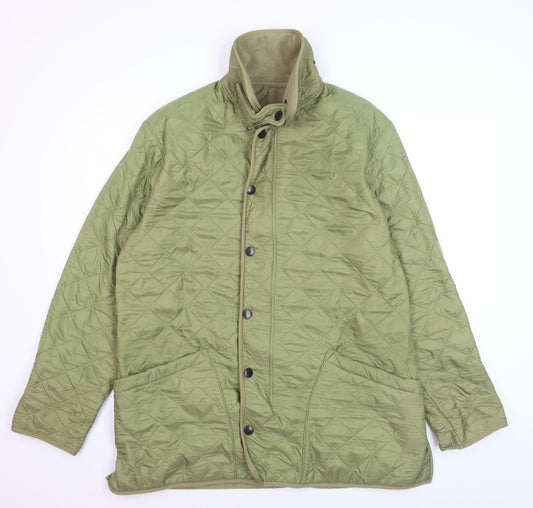 Barbour Men's Green Quilted Polarquilt Jacket Medium