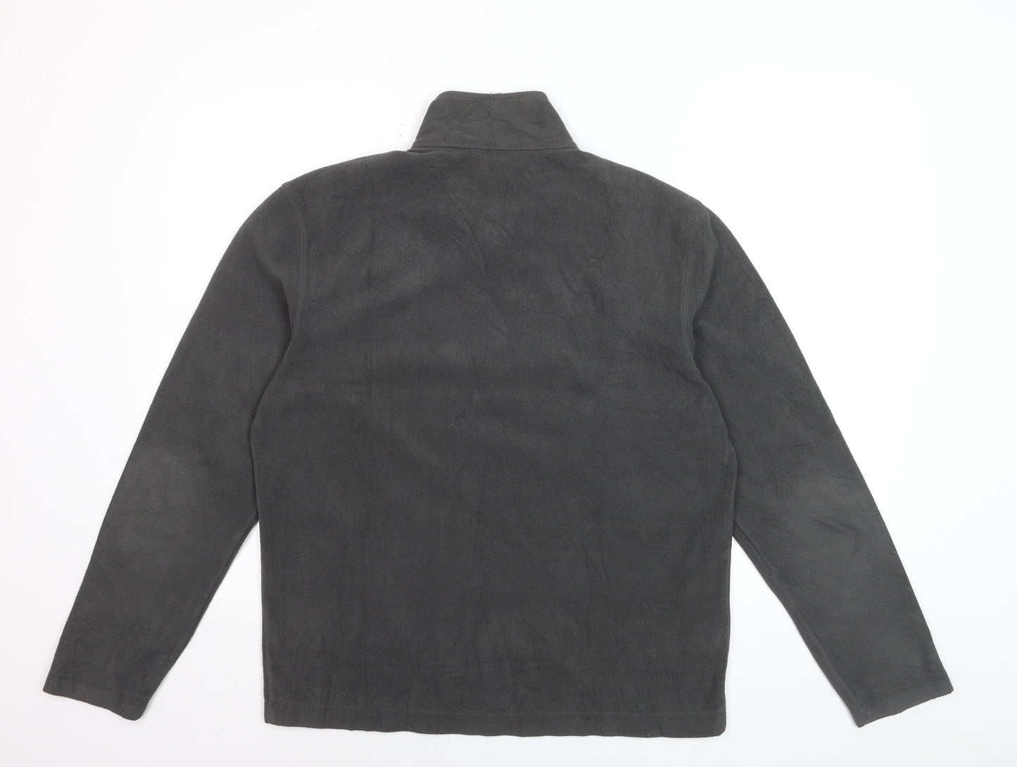 Eddie Bauer Men's Grey Fleece 1/4 Zip Pullover Sweatshirt Size S