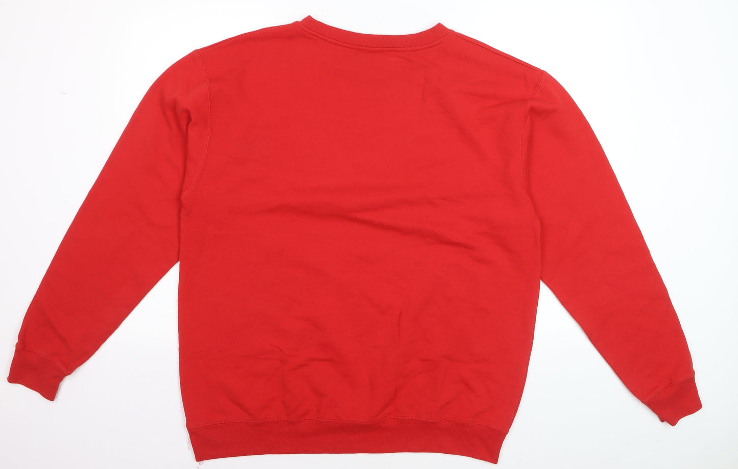 Pro Edge Men’s Red Wisconsin Logo Pullover Jumper Size L