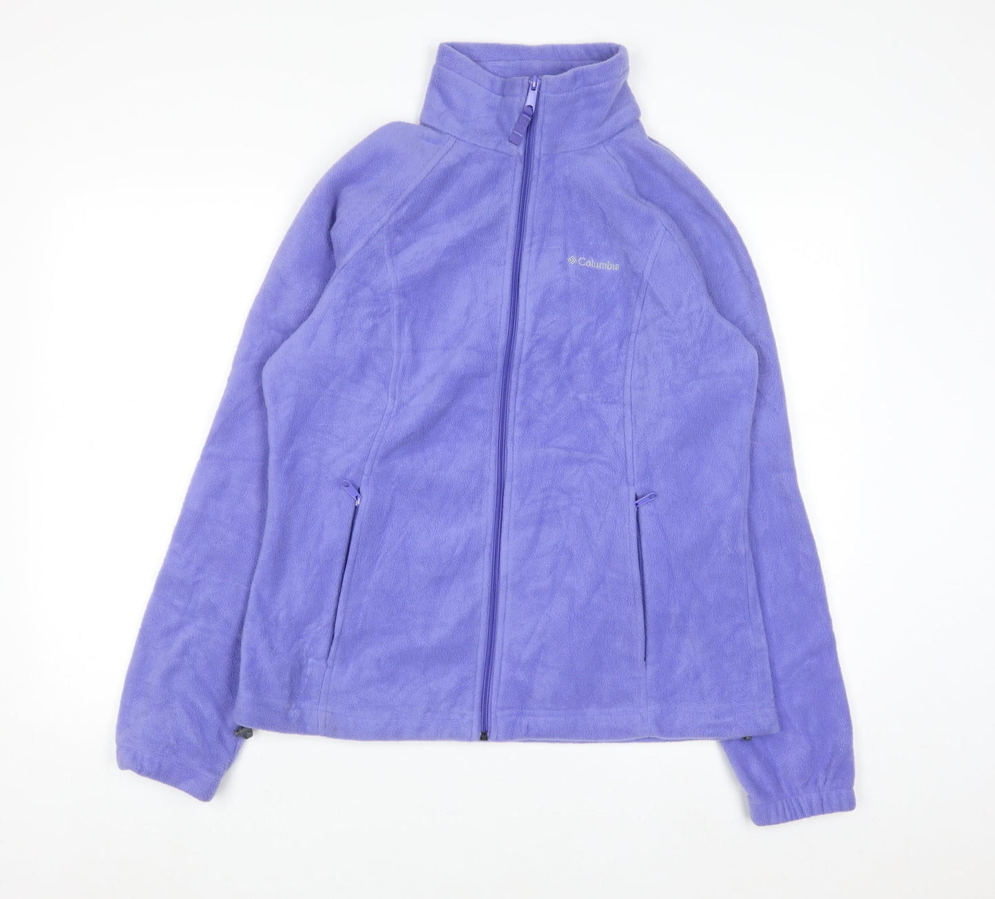 Columbia Women Purple Full Zip Fleece Jacket Size L
