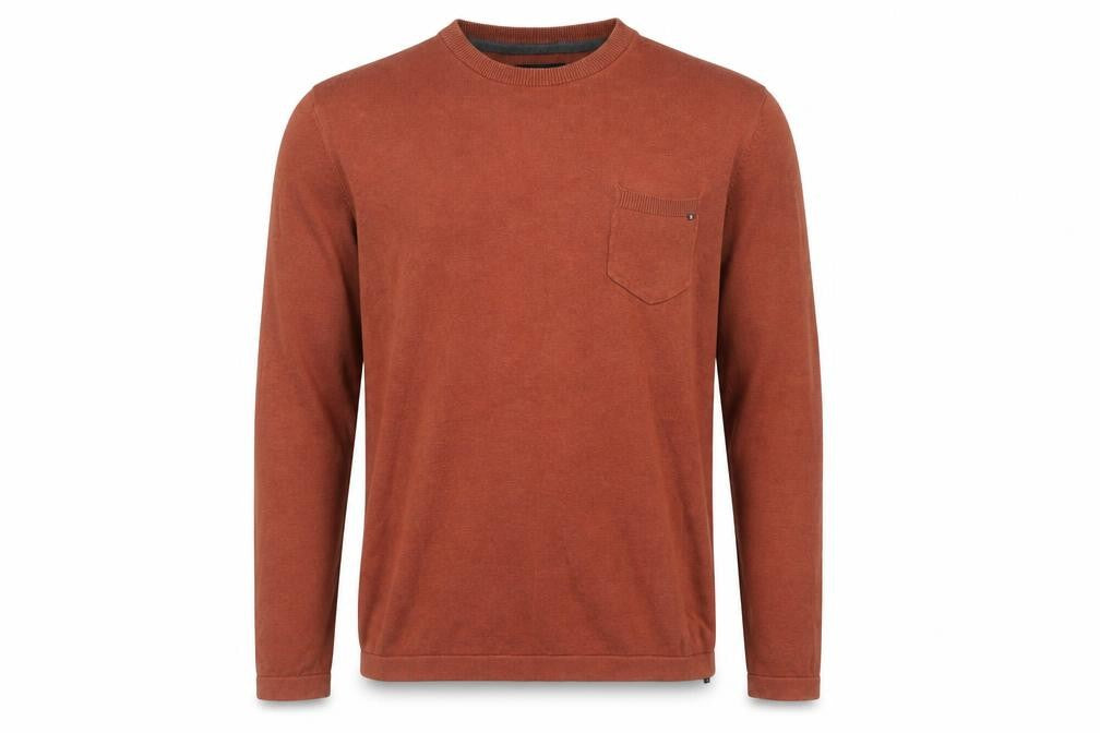 Billabong Men's Brown Cotton Crew Neck Pullover Jumper Size M