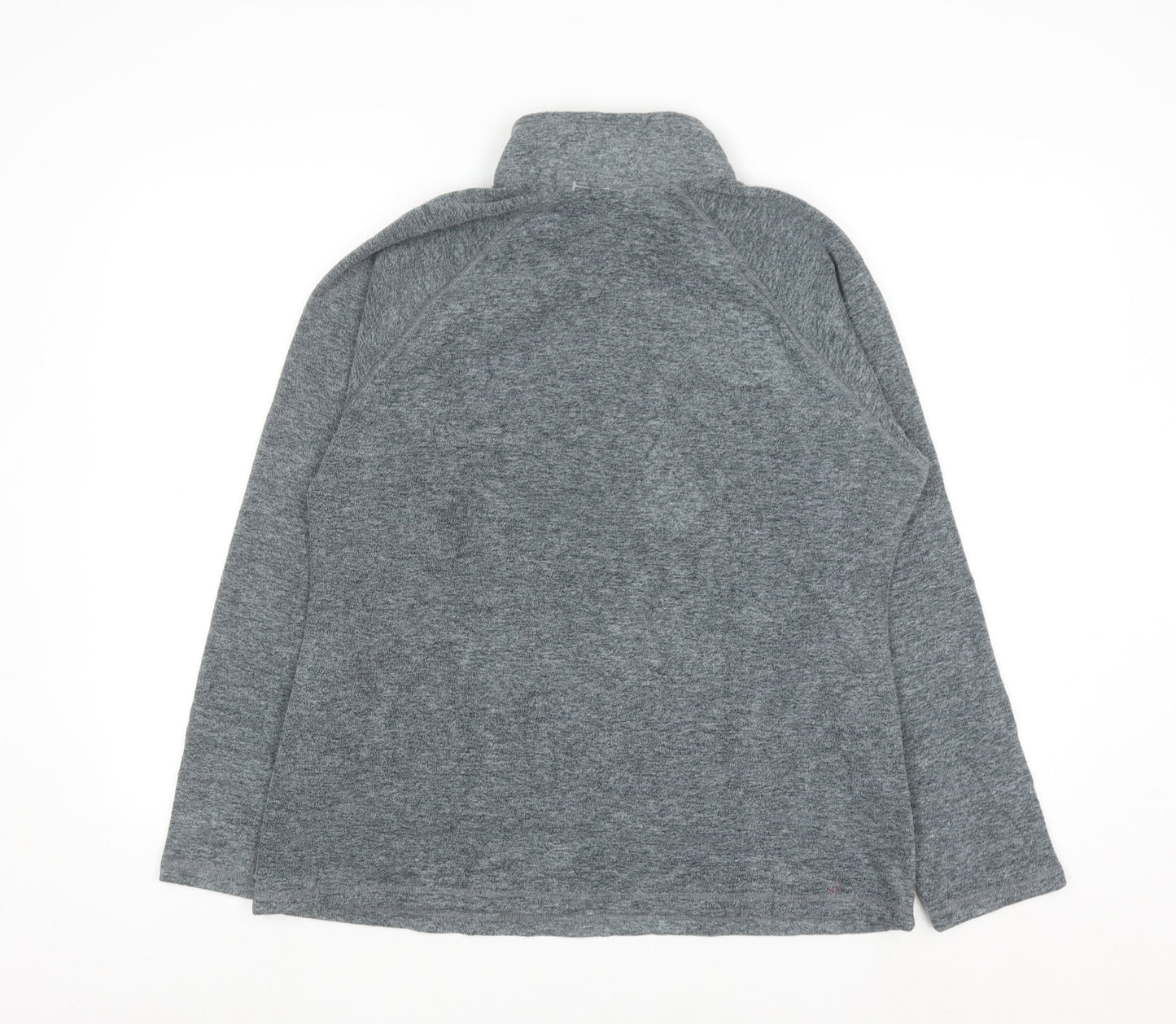Eddie Bauer Women's Grey 1/2 Zip Fleece Pullover Sweatshirt L