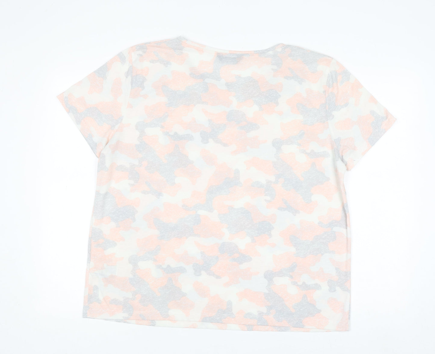 Marks and Spencer Women’s Multicoloured Camouflage T-Shirt Size 16