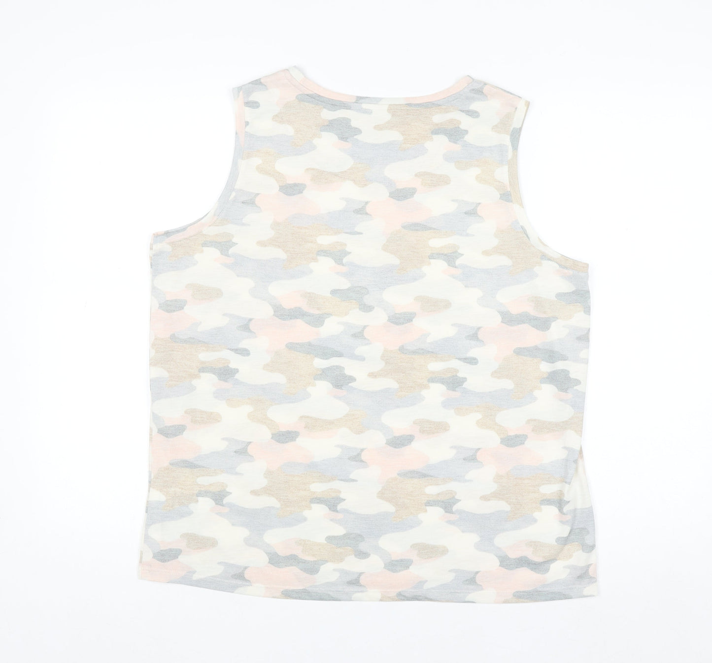 Marks and Spencer Women’s Multicoloured Camo Sleeveless Tank Top Size 16