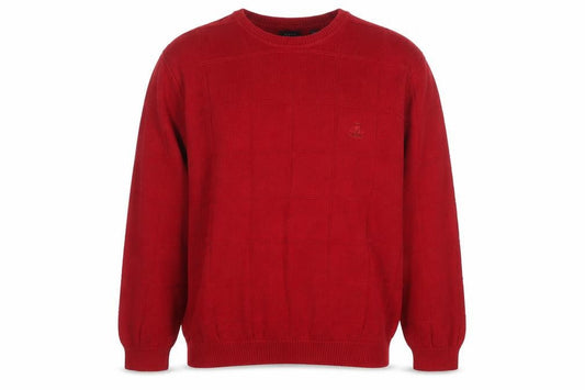 IZOD Men's Red Cotton Crew Neck Pullover Jumper XL