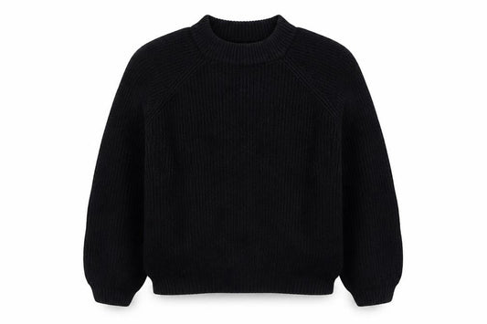 Threadbare Women’s Black Plus Size 24 Mock Neck Chunky Knit Jumper
