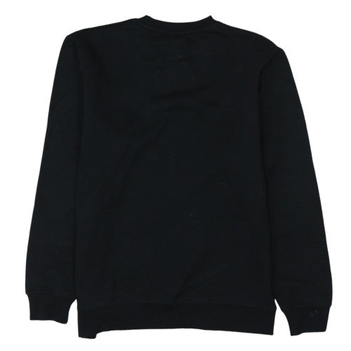 FILA Men's Black Logo Crew Neck Pullover Sweatshirt Size L