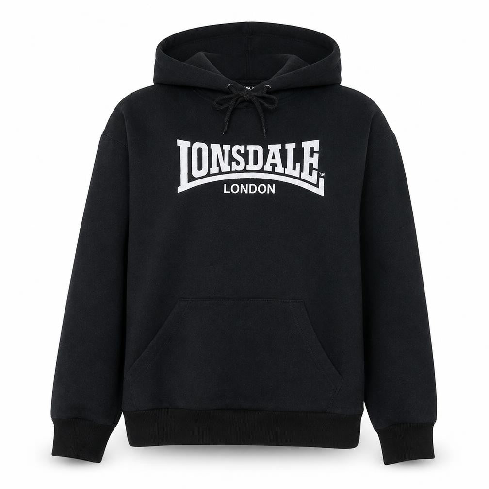 Lonsdale London Womens Black Size 12 Pullover Hoodie